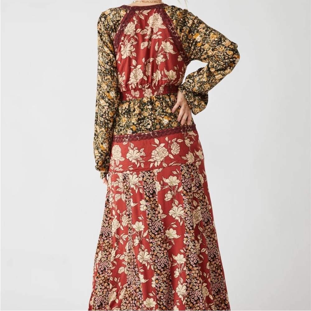 FREE PEOPLE Tilda Wrap Dress neutral combo - Picture 11 of 13